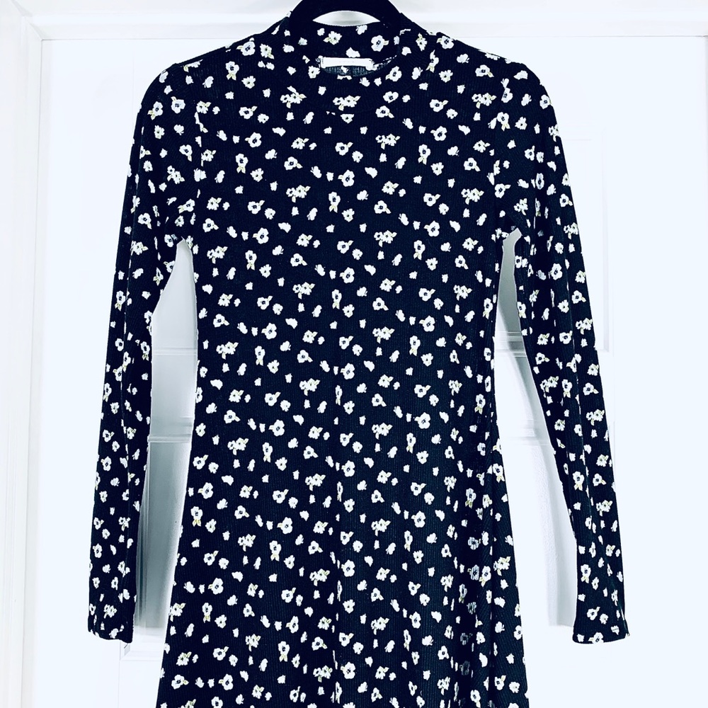 NWT lush stretchy turtleneck mini dress